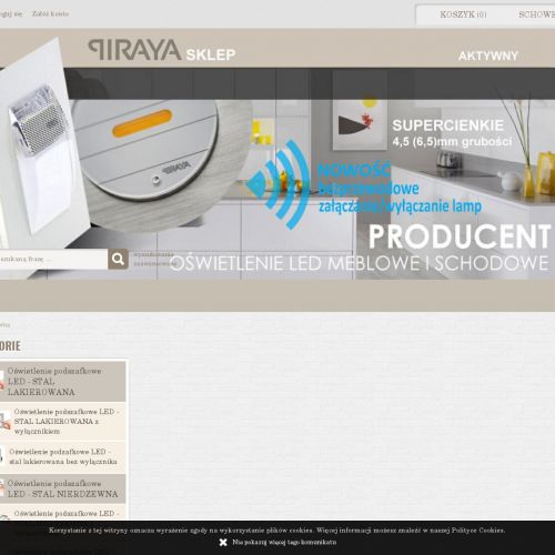 Oświetlenie kuchenne podszafkowe led