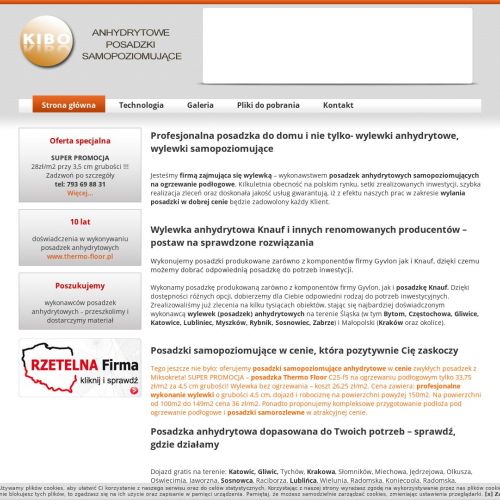 Wylewka anhydrytowa na ogrzewanie podłogowe w Katowicach