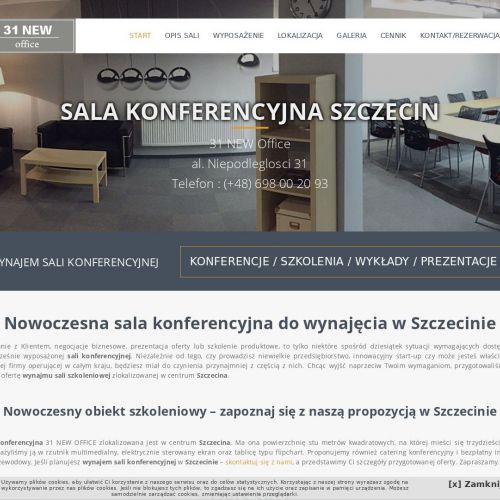 Sala konferencyjna w Szczecinie