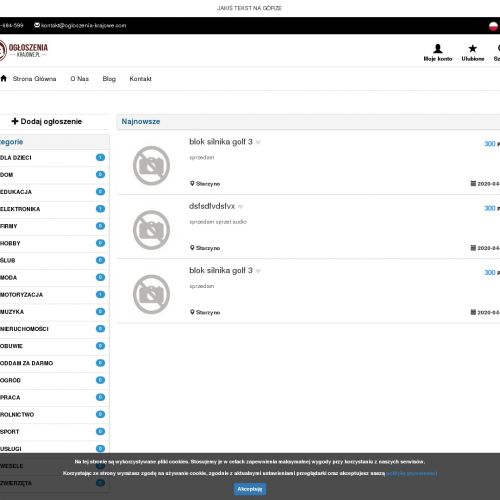 Bezpłatna tablica ogłoszeń trójmiasto