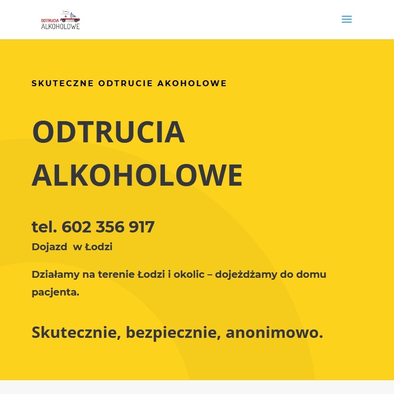 Odtrucia alkoholowe łódź
