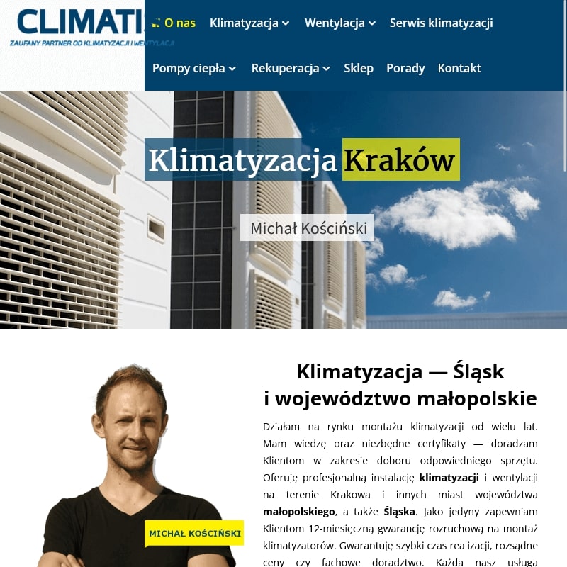 Serwis klimatyzacji małopolska w Krakowie