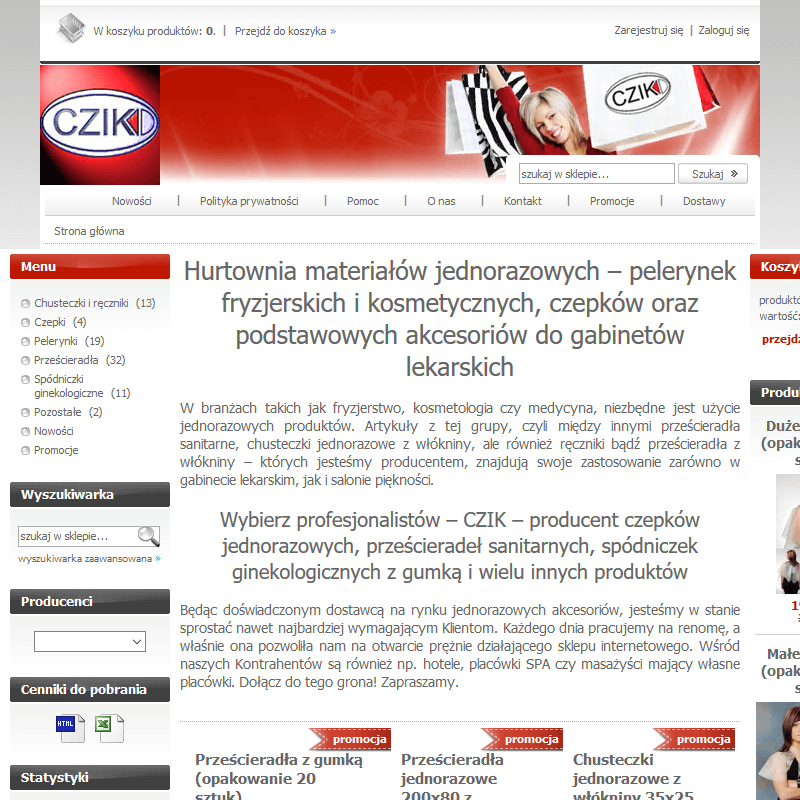 Czepki jednorazowe online w Płocku