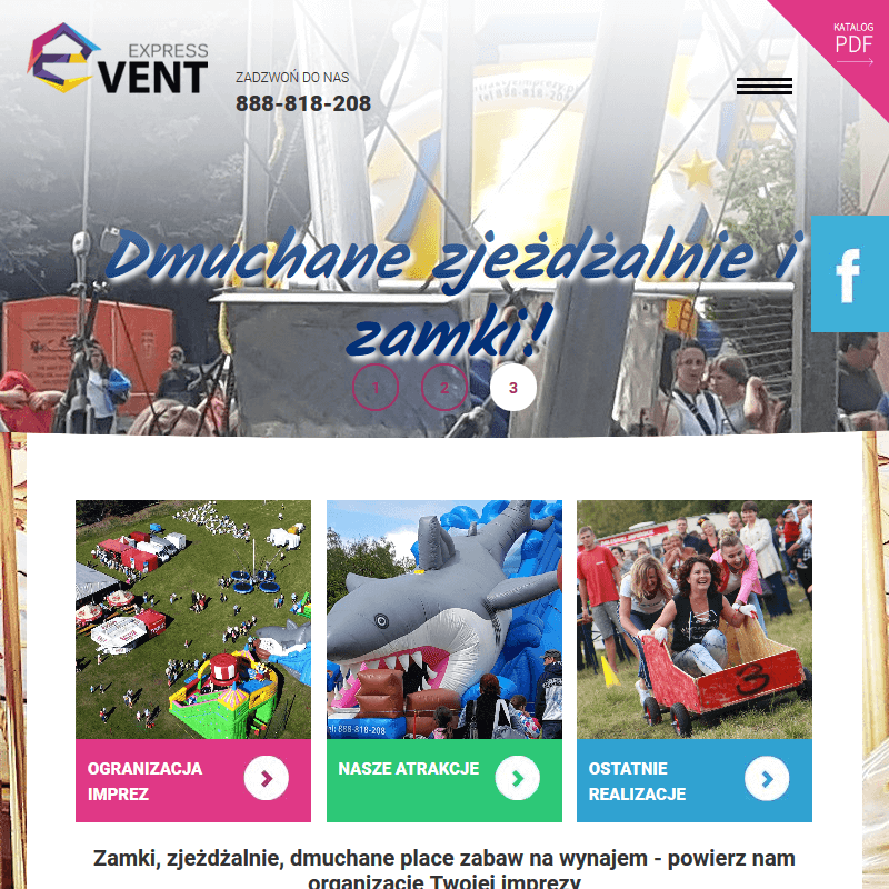 Zamki dmuchane w Pile