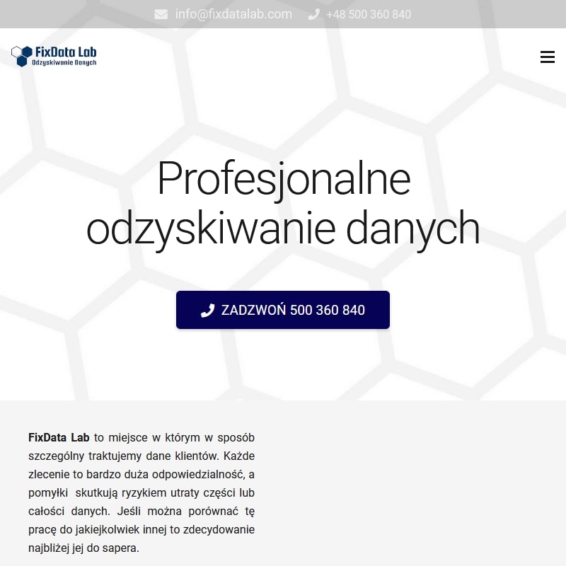 Warszawa - profesjonalne odzyskiwanie danych z dysku