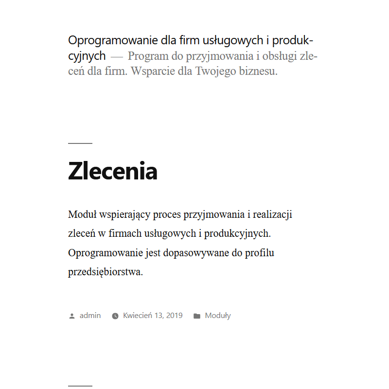 Aplikacja do składania zleceń