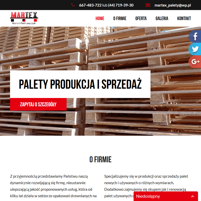 Warszawa - palety producent