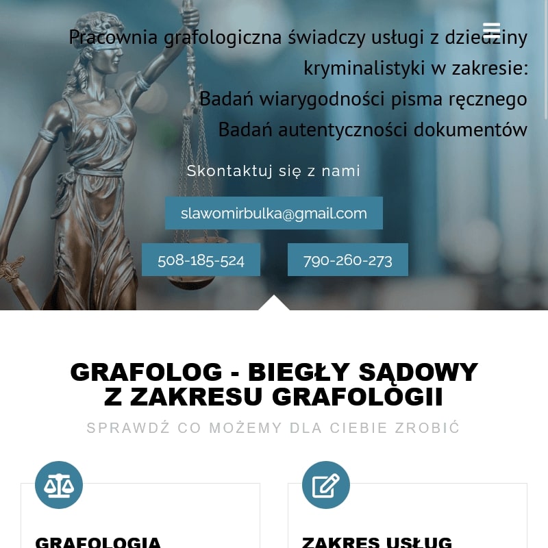 Biegły z zakresu grafologii