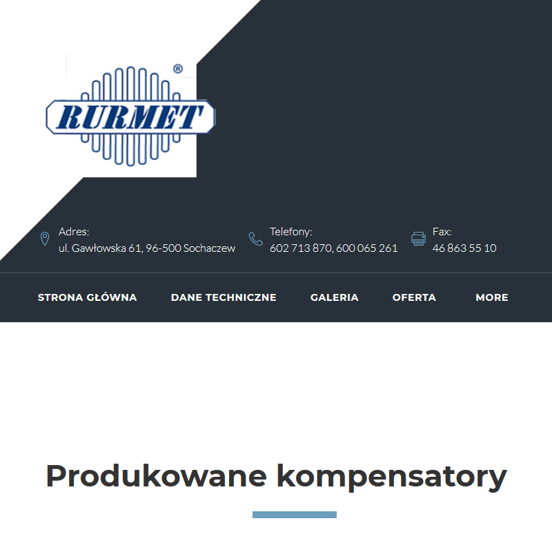 Producent kompensatorów