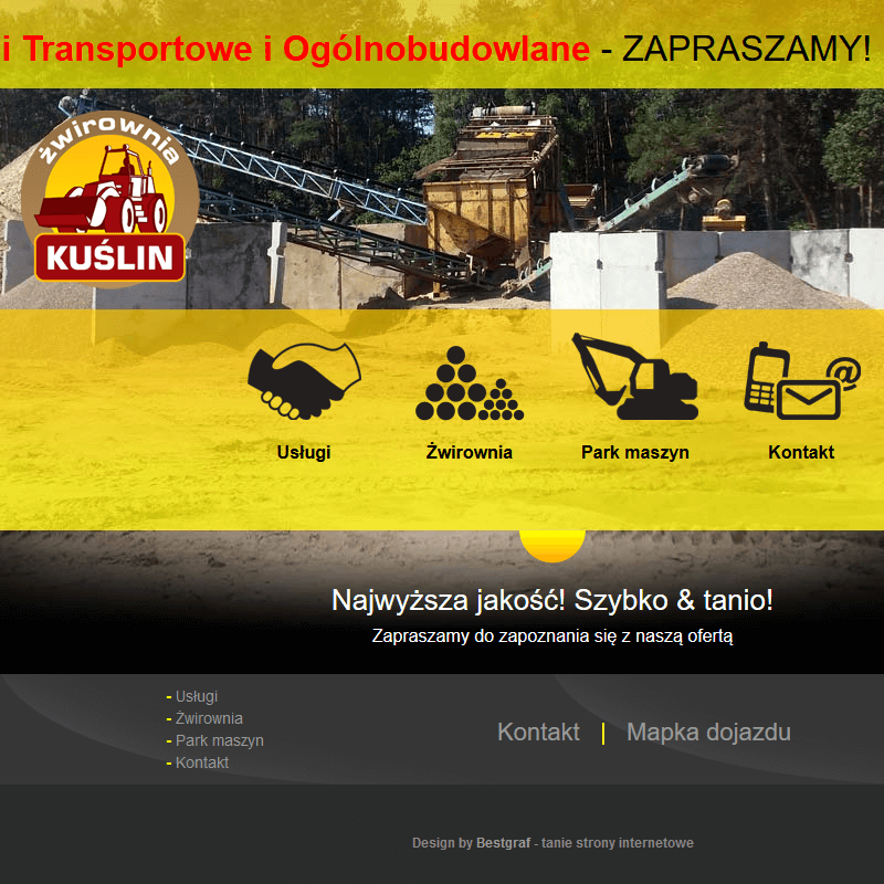 Cena piasku za tonę w Nowym Tomyślu